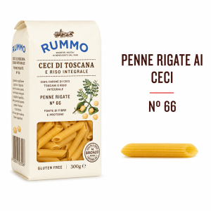 RUMMO PENNE RIGATE N66 CECI RISO S/G 300GRS