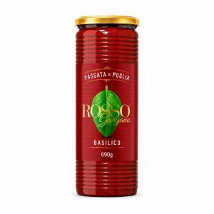 PASSATA POMODORO BASILICO 690G ROSSO GARGANO